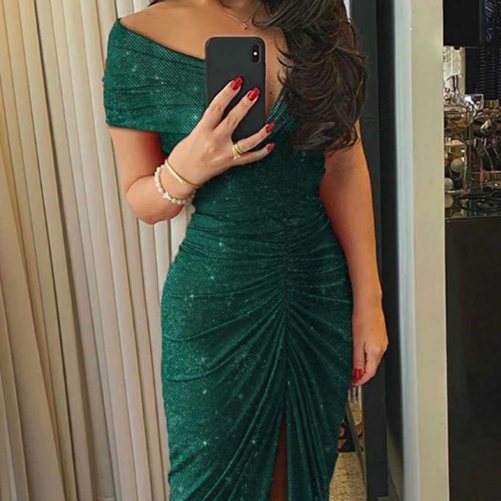 Formal emerald green dress